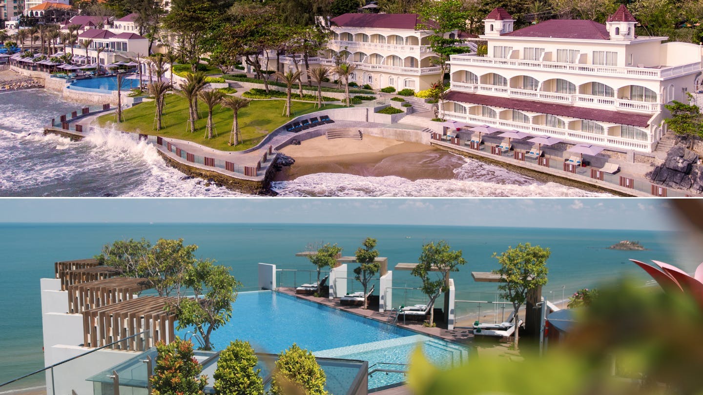 hotel building resort summer waterfront water scenery outdoors pool villa