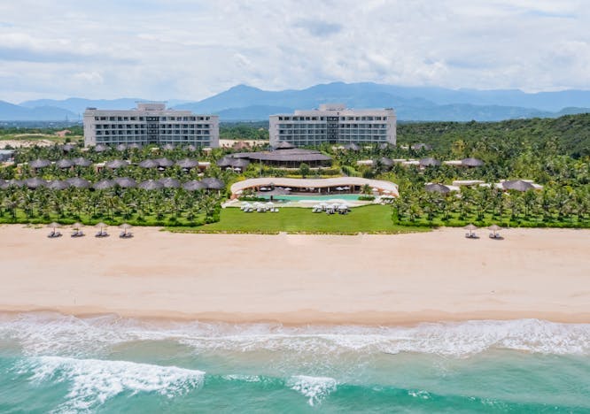 building resort hotel sea outdoors nature water shoreline coast aerial view
