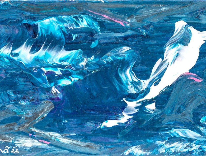ice outdoors nature art painting glacier mountain sea water