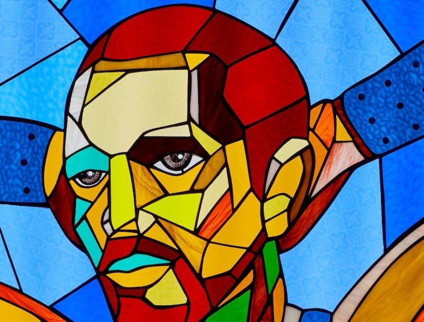 modern art art stained glass