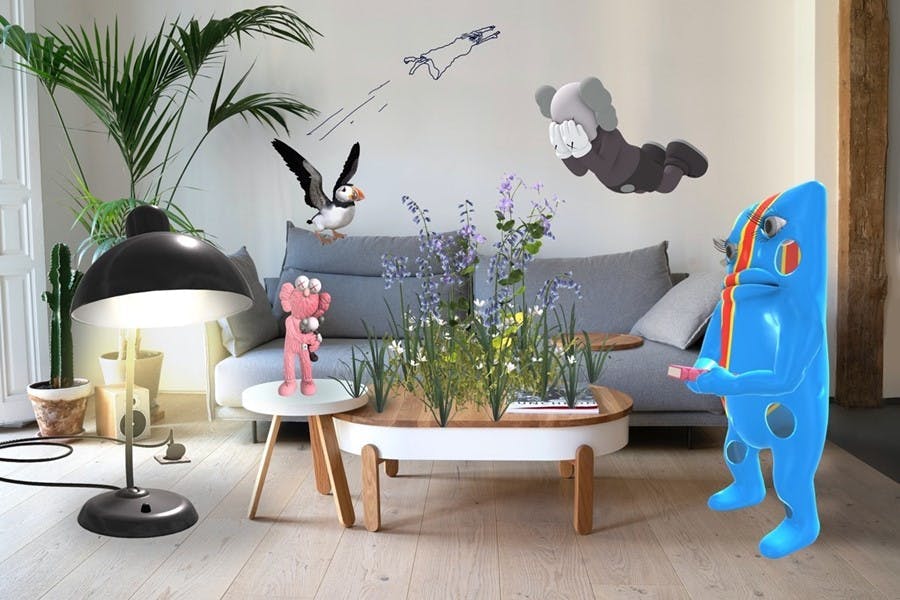 furniture bird animal plant table toy living room indoors room