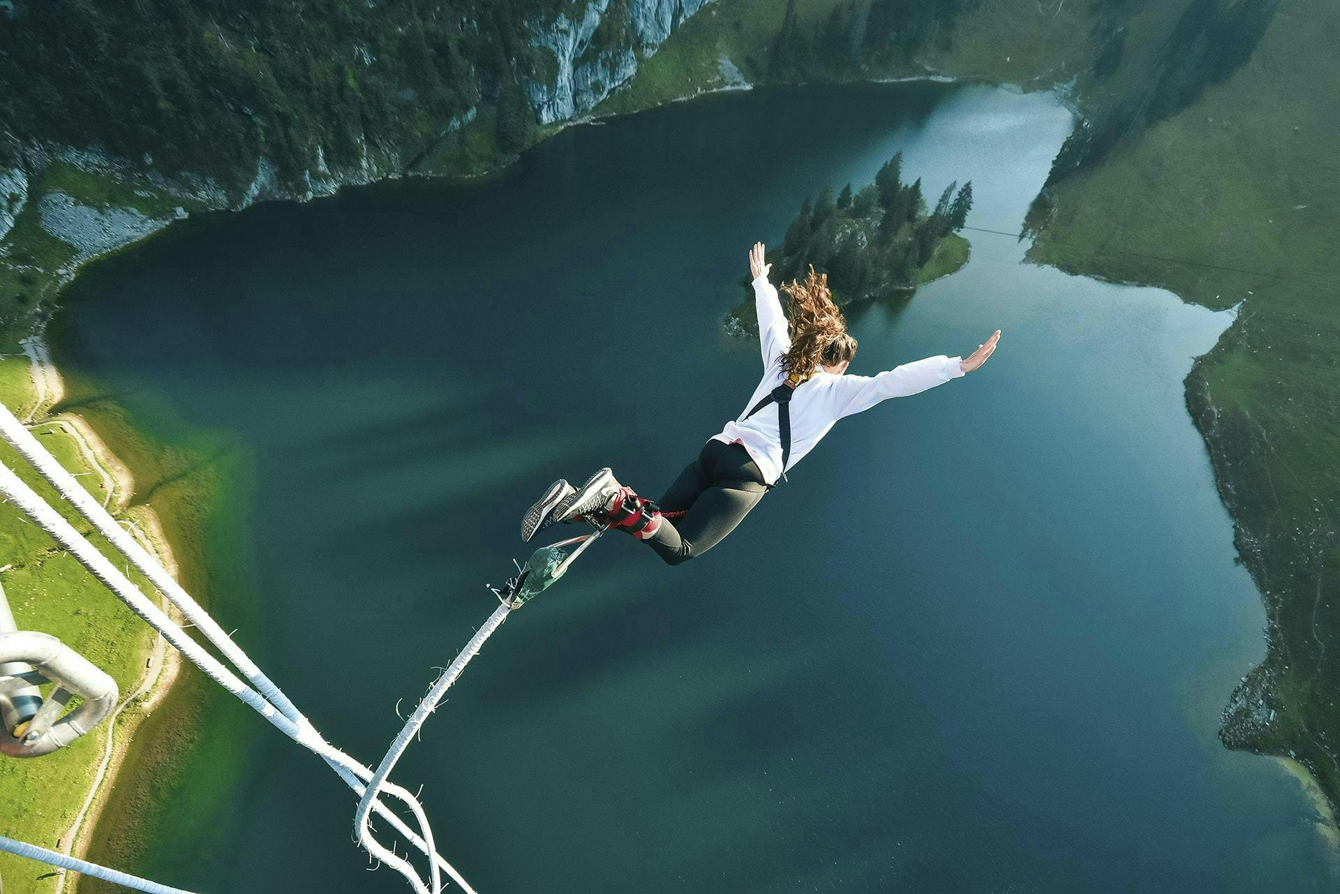 person human bungee rope