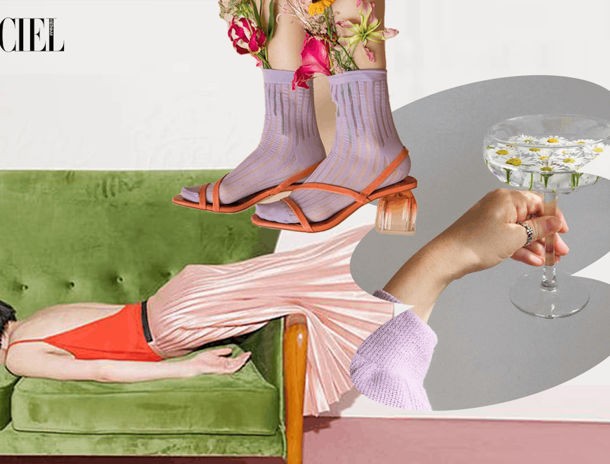 glass wine glass wine shoe footwear high heel ankle person flower plant