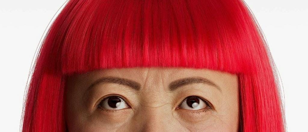 person woman adult female face head hair