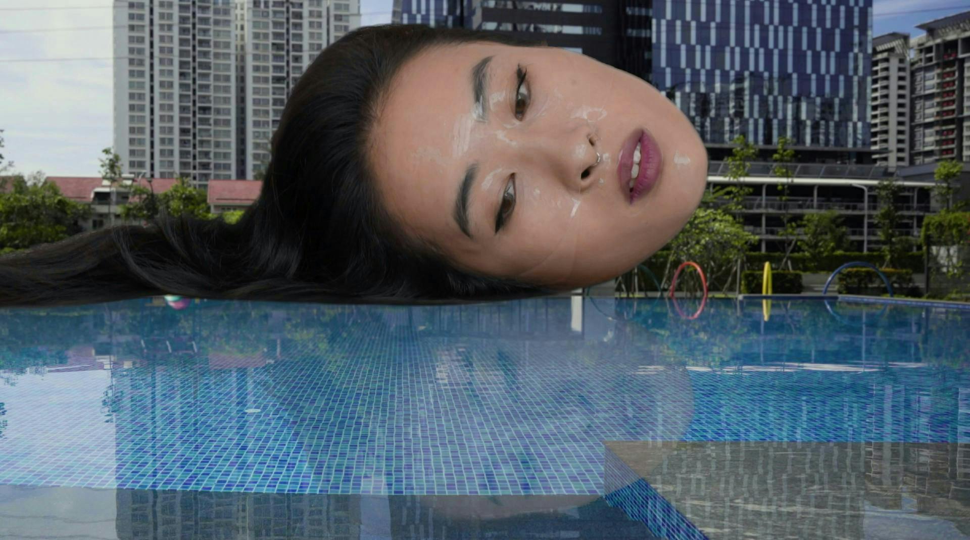 pool water city swimming pool hotel metropolis portrait person woman adult