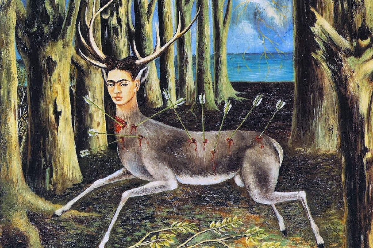 animal deer mammal wildlife art painting face head person elk