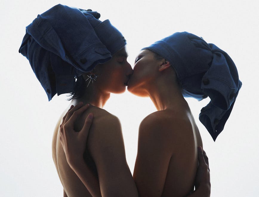 clothing hat kissing person romantic cap adult female woman face