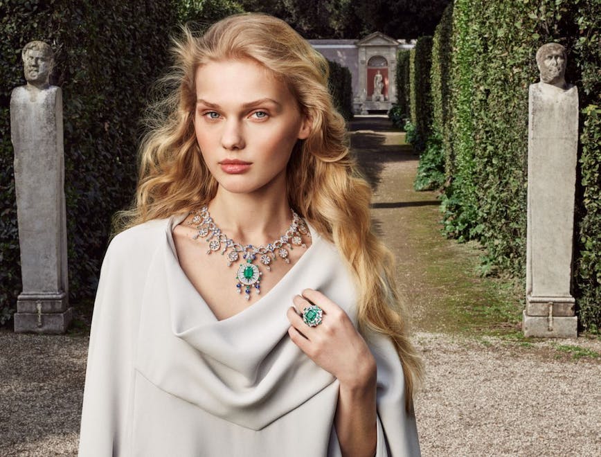 lady person accessories pendant jewelry necklace blonde photography portrait fashion