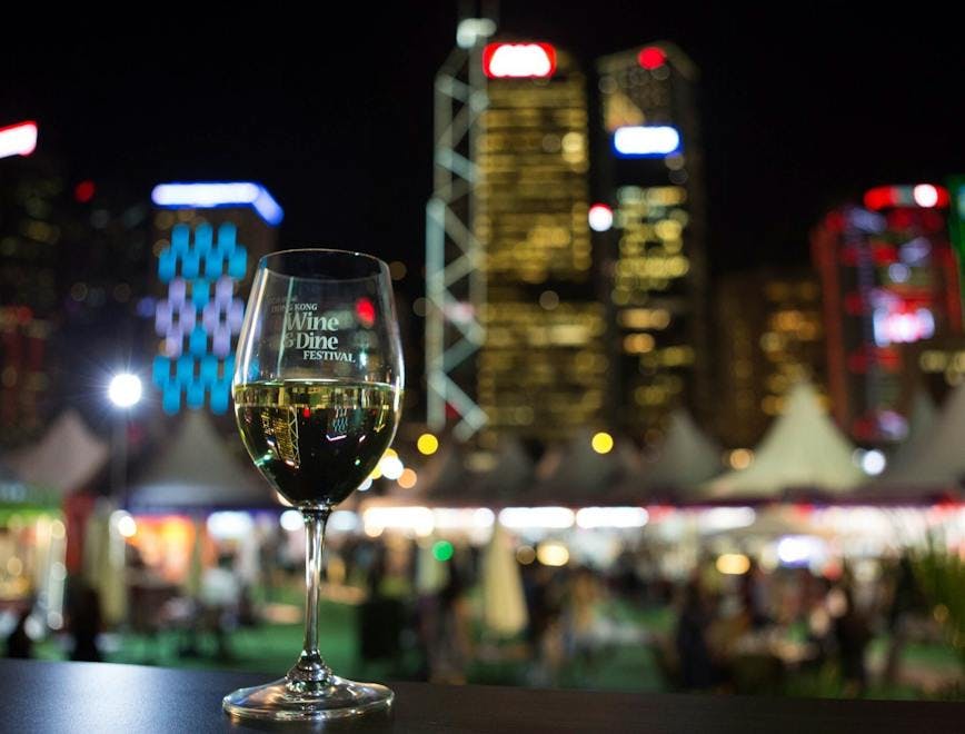 hong kong wine & dine festival wine dine wine festival foodie glass city metropolis urban lighting outdoors goblet nature night alcohol