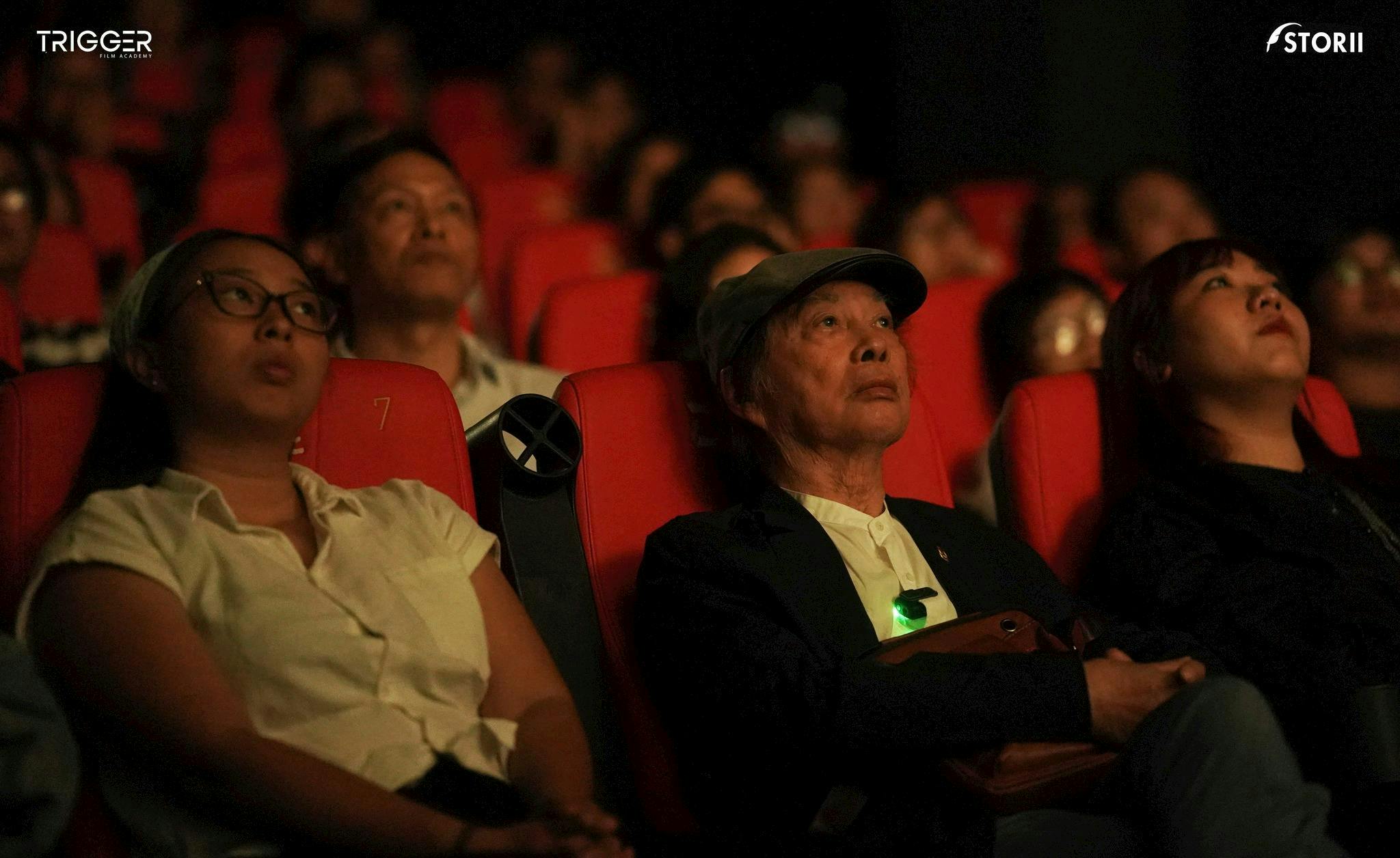 cinema person people crowd face head accessories glasses audience