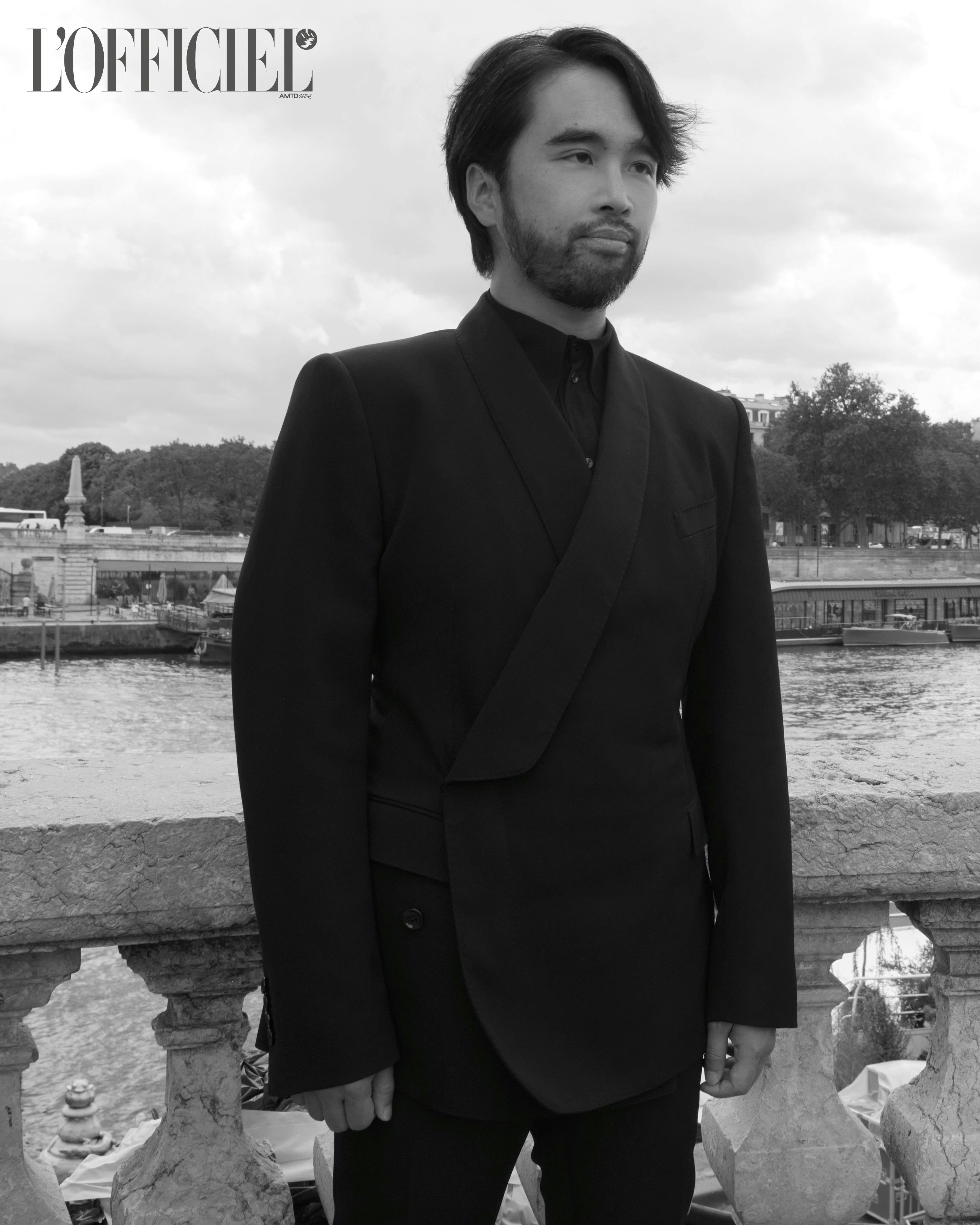 formal wear suit tuxedo adult male man person boat coat face