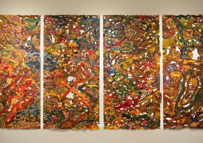 art modern art painting canvas collage