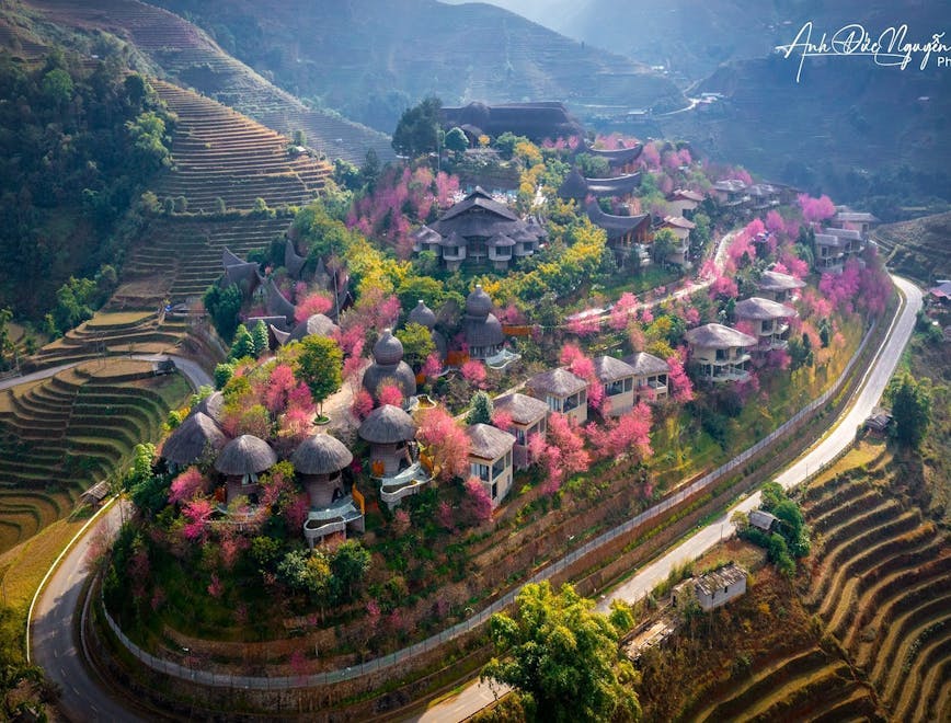 building outdoors nature scenery landscape countryside rural village neighborhood road